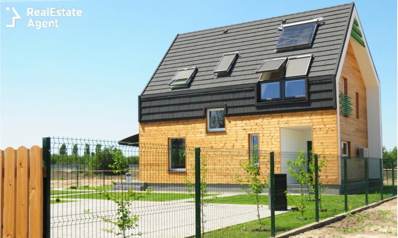 modern house building with energy saver