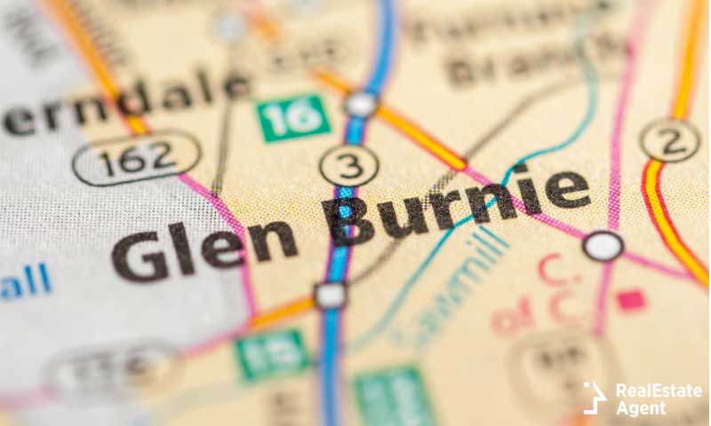 Map of Glen Burnie MD
