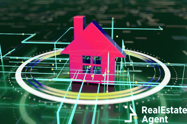 3d futuristic real estate market