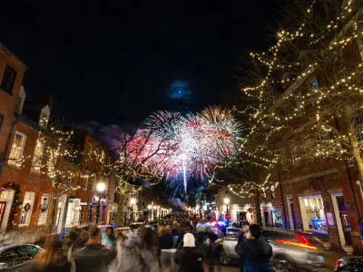 alexandria virginia january fireworks view