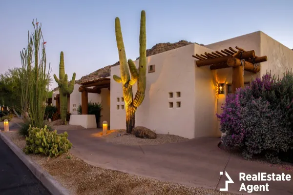 arizona resort with cactus