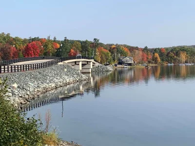 bridge over mascoma lake