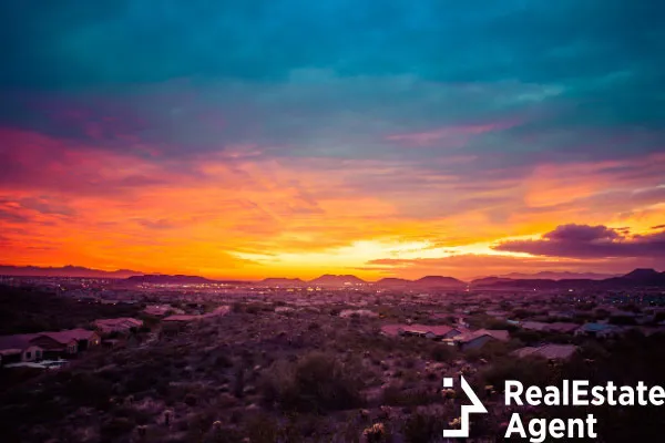 colorful over neighbordhood desert american