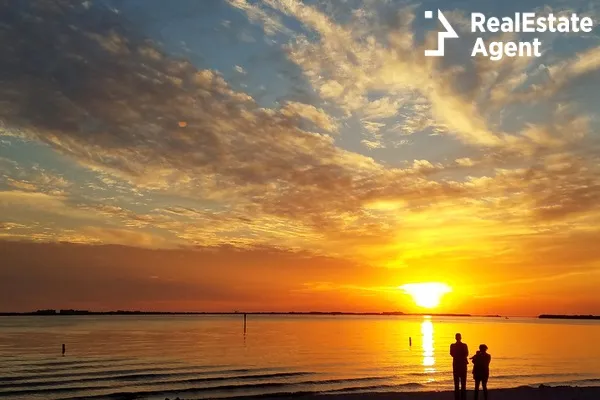 couple watching to sunset