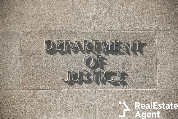 department of justice building sign