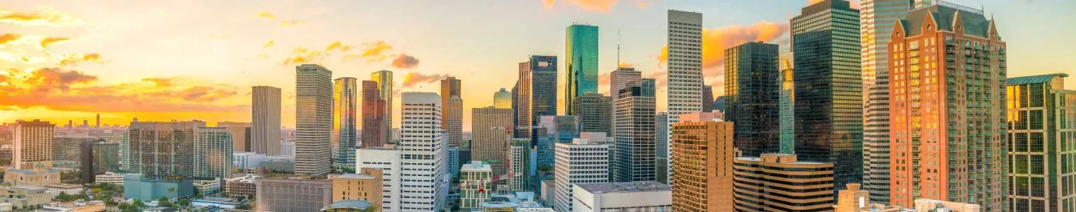 downtown houston skyline texas usa