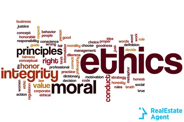 ethics word cloud concept
