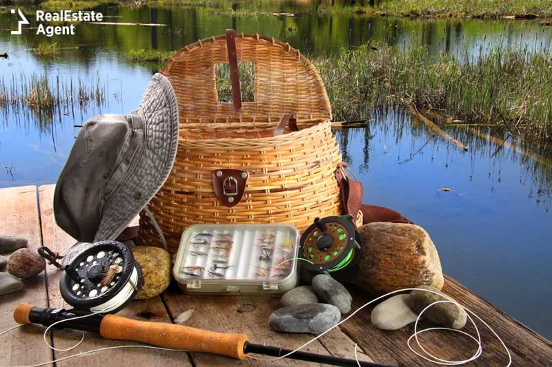 fishing tools on a deck