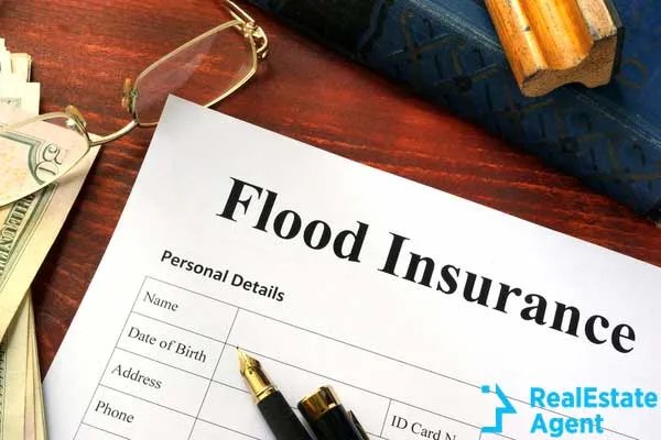 flood insurance form on table