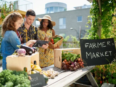 friendly organic vegetable