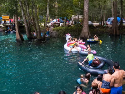 ginnie springs florida usa august