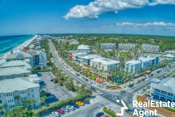 gulf beach iconic street view santa rosa