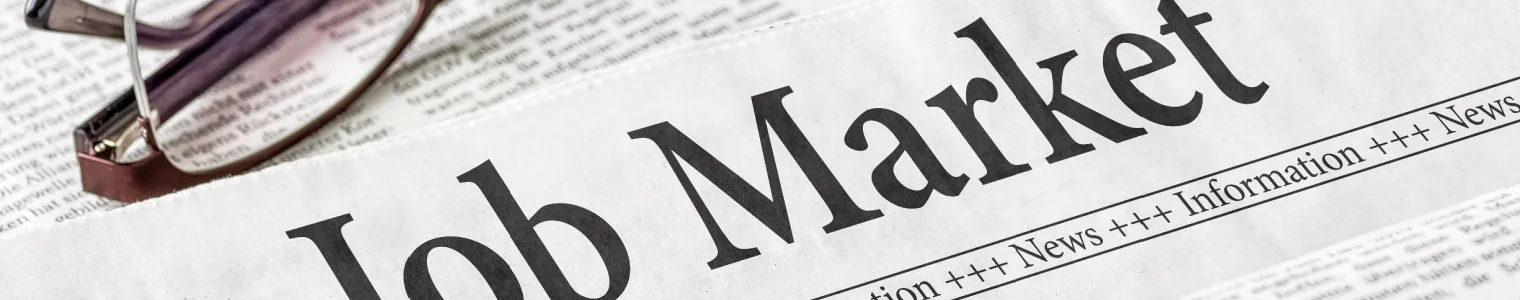 job market white on paper