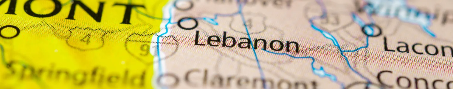 lebanon new hampshire map