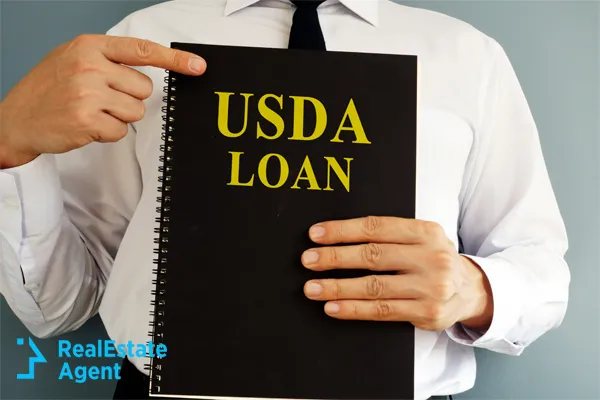 Man pointing out USDA loan