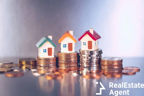 miniature colorful house on stack