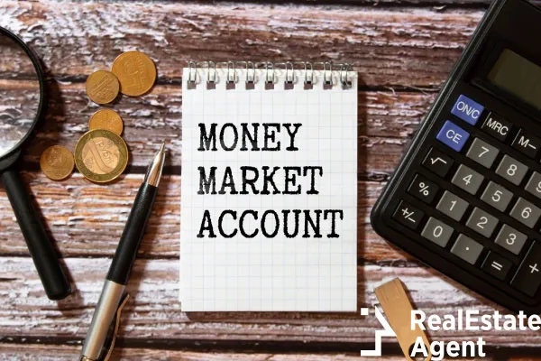 money market account written on paper