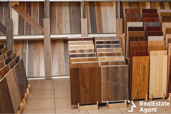 Selection of flooring materials 