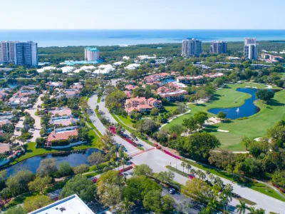 real estate naples florida aerial view