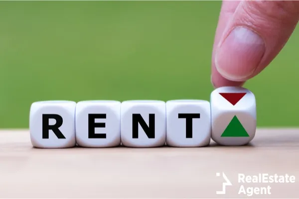 symbol for increasing rent