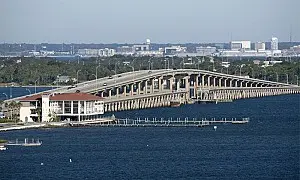 GUlf Breeze, FL view of the bridge