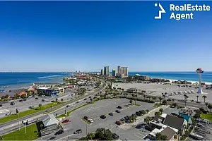 aerial view of pansacola during summer