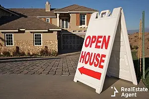 sign with open house