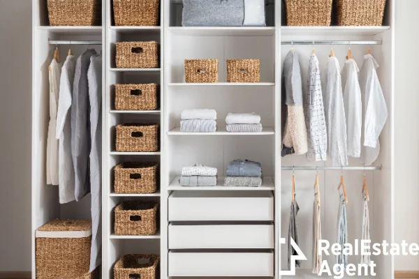 wardrobe wicker baskets