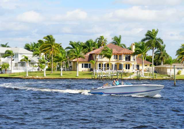 waterfront house in Cape Coral FL