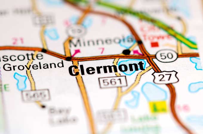 Clermont Florida map placement