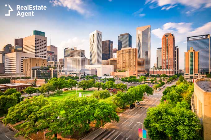 Houston TX downtown  skyline image