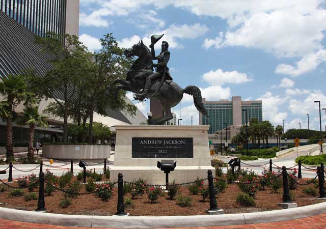 Andrew Jackson statue in Jacksonville
