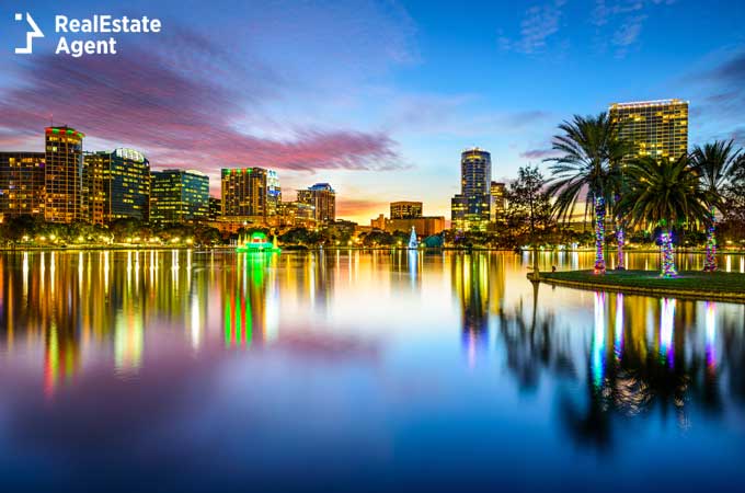 Orlando FL downtown skyline