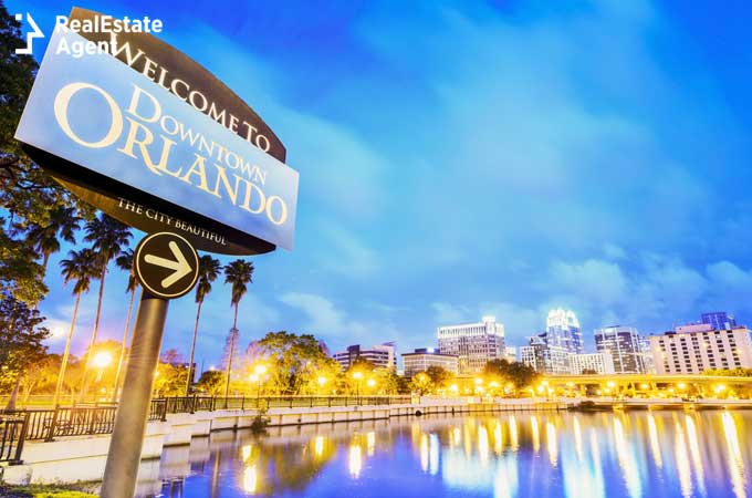 Orlando Florida welcome sign