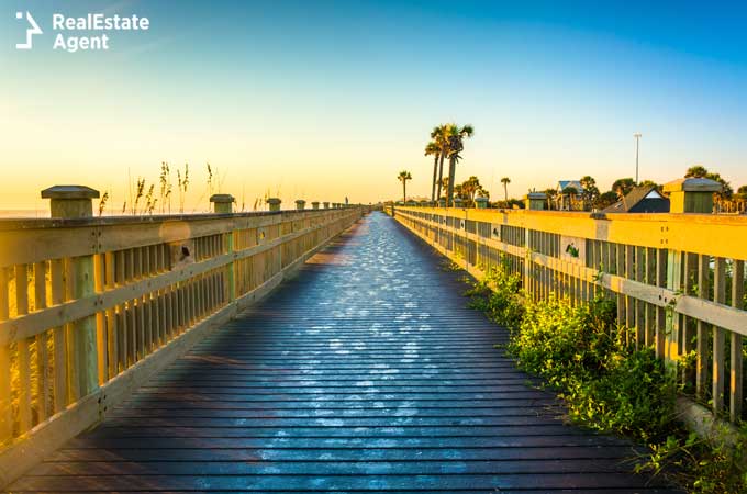 Beach view at Palm Coast Florida