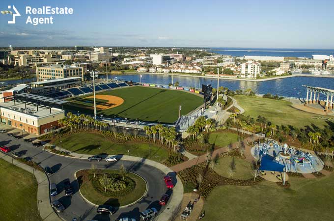 the Blue Wahoo Stadium in Pensacola FL