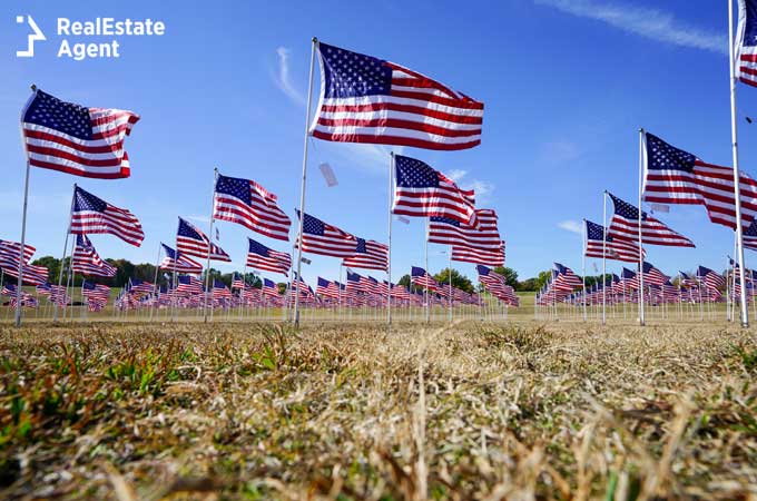 field of flags in Plano TX