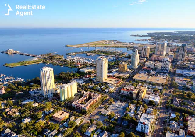 St. Petersburg FL skyline view