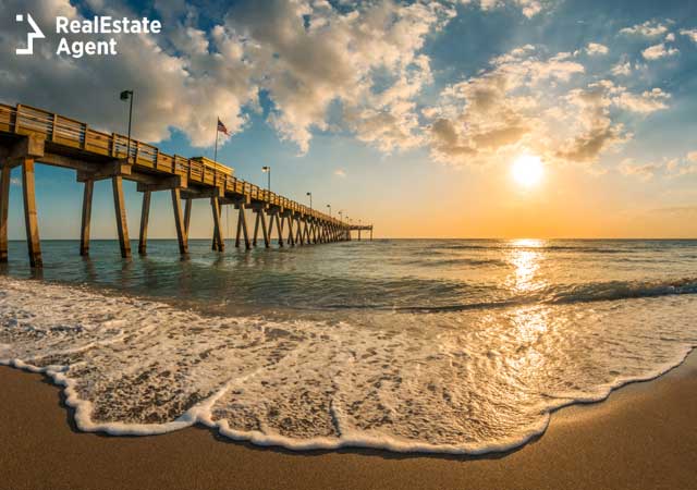 beautiful pier view in Venice Florida