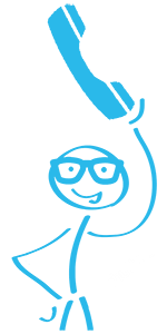 human sketch holding a phone