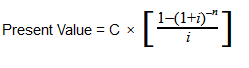 Annuity factor formula
