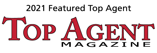 Featured as top agent in top agent magazine in 2021