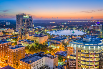 aerial view of orlando