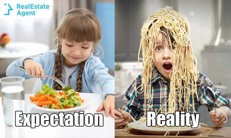 Expectation vs Reality Kids eating
