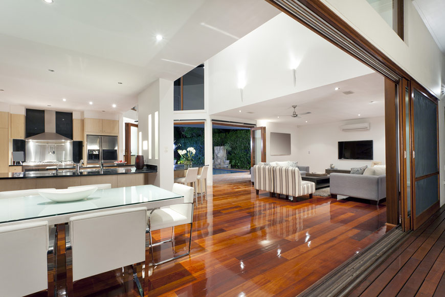 Hand holding house
