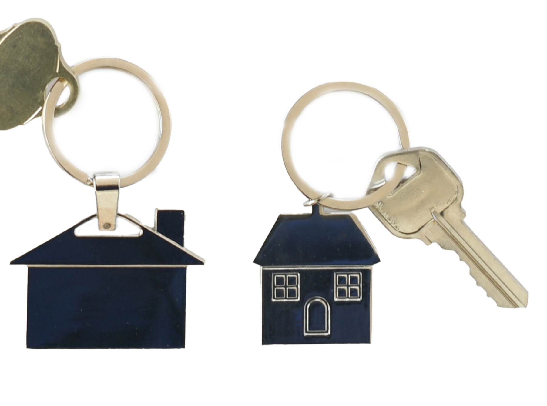 house keys a key chain with a house